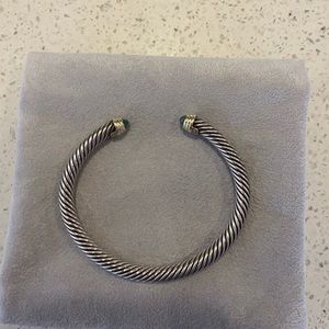 David Yurman Cable Classic 5mm Blue Topaz Bracelet